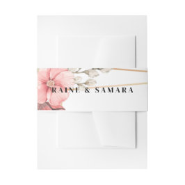 金ゴールドエレガントな結婚式 招待状ベリーバンド