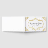 金ゴールドエレガントのフィリ結婚グリー ゲストブック (全面)