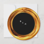 金ゴールドエレガントの招待 招待状 (裏面)