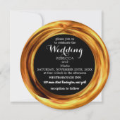 金ゴールドエレガントの招待 招待状 (正面)