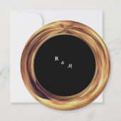 金ゴールドエレガントの招待 招待状 (裏面)