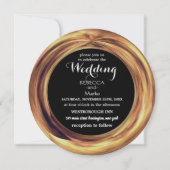 金ゴールドエレガントの招待 招待状 (正面)