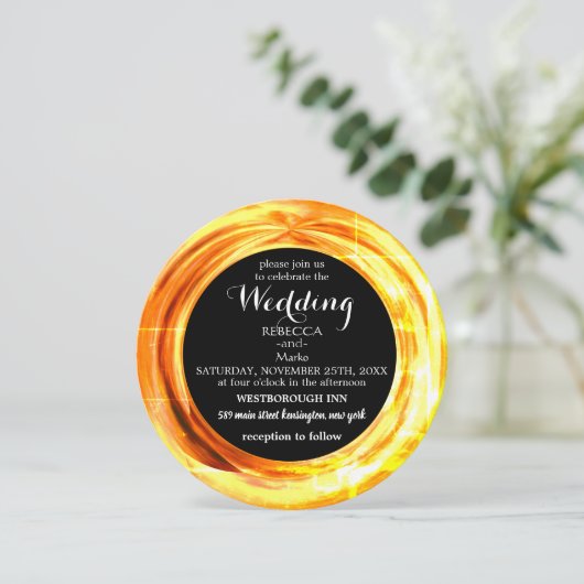 金ゴールドエレガントの招待 招待状 (スタンド正面)