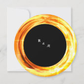 金ゴールドエレガントの招待 招待状 (裏面)