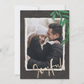 金ゴールドエレガントの楽しいクリスマスフォト シーズンカード (正面)