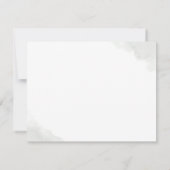 金ゴールドエレガントの緑のフルネームまたはカップルの名前 ノートカード (裏面)