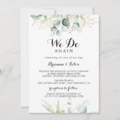 金ゴールドエレガントの緑の再生を誓う 招待状 (正面)