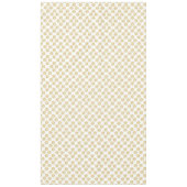 金ゴールドエレガントの花は白い テーブルクロス (正面)