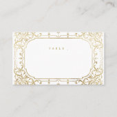 金ゴールドエレガントの華美ヴィンテージ プレイスカード (正面)
