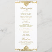 金ゴールドエレガントの華美ヴィンテージ プログラム (裏面)