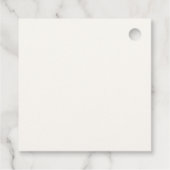 金ゴールドエレガントの馬車の赤ちゃんシャワーありがとう フェイバータグ (裏面)