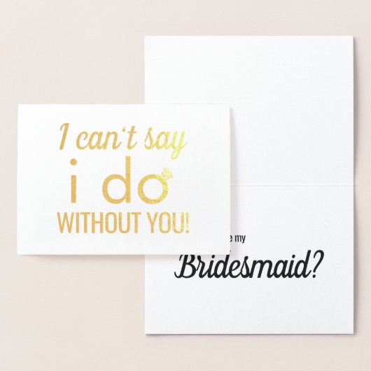 金ゴールドエレガントは私の花嫁の提案になる 箔カード (ディスプレー)