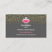 金ゴールドエレガントふりかけるキャンディビュッフェ 名刺 (裏面)