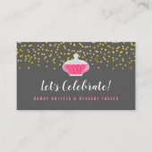 金ゴールドエレガントふりかけるキャンディビュッフェ 名刺 (正面)