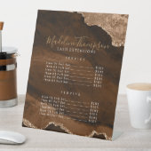 金ゴールドエレガントアゲイト大理石サービス価格 台座サイン (インサイチュ)