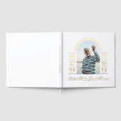 金ゴールドエレガントアーチ写真を永遠に私たちのハート ゲストブック (全面)