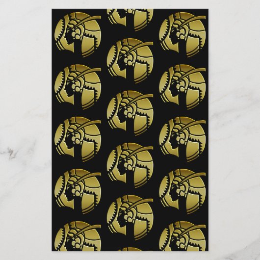 金ゴールドエレガントアールデコウーマンオンブラックスクラップブック作り (正面)