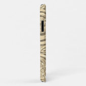 金ゴールドエレガントアールヌーボー Case-Mate iPhoneケース (裏面/右)