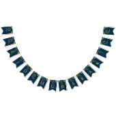 金ゴールドエレガントイスラム美術イードムバラクEid バンティングフラッグ (全)