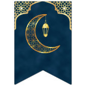 金ゴールドエレガントイスラム美術イードムバラクEid バンティングフラッグ (第2の旗)