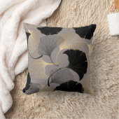 金ゴールドエレガントイチョウ、ヴィンテージの背景。 クッション (ブランケット)