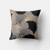 金ゴールドエレガントイチョウ、ヴィンテージの背景。 クッション (裏面)