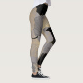 金ゴールドエレガントイチョウ、ヴィンテージの背景。 レギンス (右)