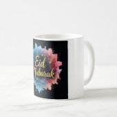 金ゴールドエレガントイードムバラク書道 コーヒーマグカップ (正面右)