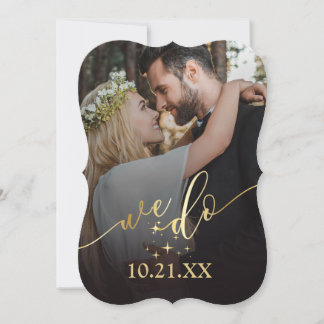 金ゴールドエレガントウィドー結婚式招待状 招待状