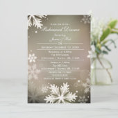 金ゴールドエレガントウィンターリハーサルディナー招待状 招待状 (スタンド正面)