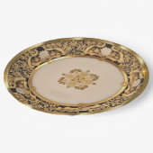 金ゴールドエレガントウィーン ペーパープレート (アングル)