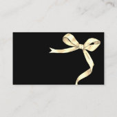 金ゴールドエレガントエンクロージャカード用ベビーボウブック エンクロージャーカード (裏面)