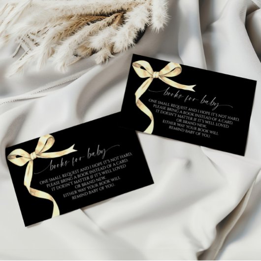 金ゴールドエレガントエンクロージャカード用ベビーボウブック エンクロージャーカード