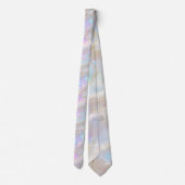 金ゴールドエレガントオパールジェムストーンパターンシック ネクタイ (裏面)