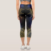 金ゴールドエレガントオンダーク星雲フローラヘナマンダラ カプリレギンス (裏面)