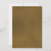 金ゴールドエレガントオークルバラモダンカト結婚リック 招待状 (裏面)