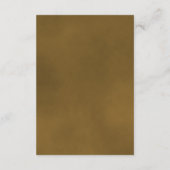 金ゴールドエレガントオークルバラ結婚の願い井戸の詩 エンクロージャーカード (裏面)