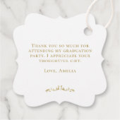 金ゴールドエレガントオーナメント目盛りキャップ フェイバータグ (裏面)