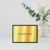 金ゴールドエレガントカスタムテンプレートモダンプロフェッショナル 名刺 (スタンド正面)