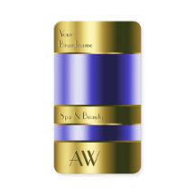 金ゴールドエレガントガラス光学青色流体3Dモノグラム