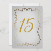 金ゴールドエレガントキャリッジブルーストーリーブックキンセアニラ 招待状 (裏面)