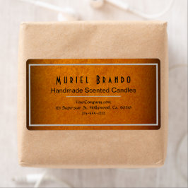 金ゴールドエレガントキャンドルカンパニーV4差出人住所 ラベル