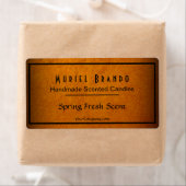 金ゴールドエレガントキャンドル会社V4キャンドル瓶ラベル ラベル (インサイチュ)