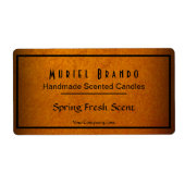 金ゴールドエレガントキャンドル会社V4キャンドル瓶ラベル ラベル (正面)