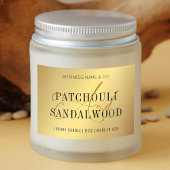 金ゴールドエレガントキャンドル瓶の製品包装ラベル フードラベル