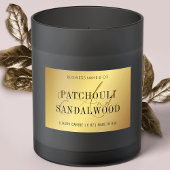 金ゴールドエレガントキャンドル瓶の製品包装ラベル フードラベル