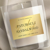 金ゴールドエレガントキャンドル瓶の製品包装ラベル フードラベル