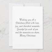 金ゴールドエレガントキラメリークリスマスカード 招待状 (裏面)