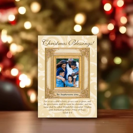 金ゴールドエレガントキリスト教聖書論文写真 シーズンカード