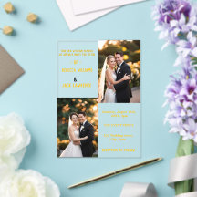 金ゴールドエレガントクラシック書道結婚写真